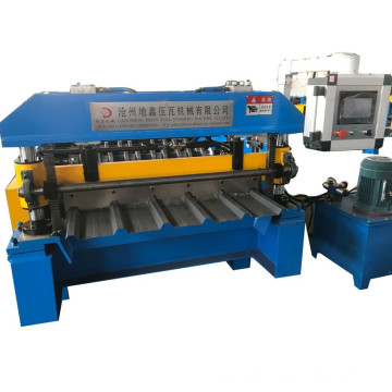 Trapezoidal roof tile machine